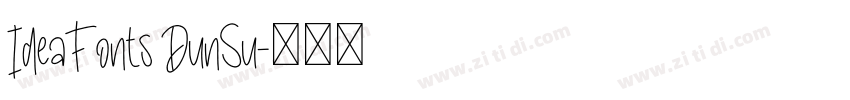 IdeaFonts DunSu字体转换
